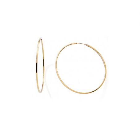 Creoles femme: créoles argent, or 18 carats & créoles or blanc - creoles - edora - 1