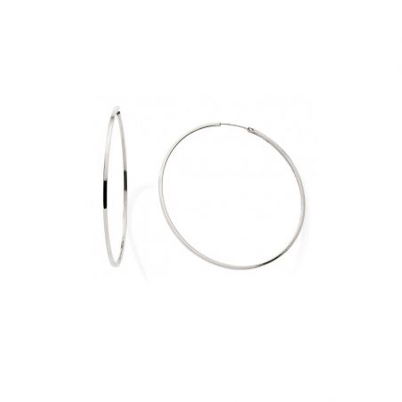 Creoles femme: créoles argent, or 18 carats & créoles or blanc - creoles - edora - 1