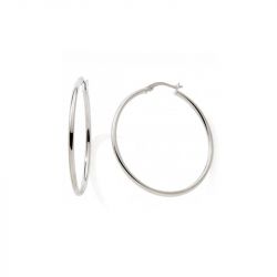 Boucles d'oreille créoles 20mm femme edora collection essential argent 925/1000 - creoles - edora - 0