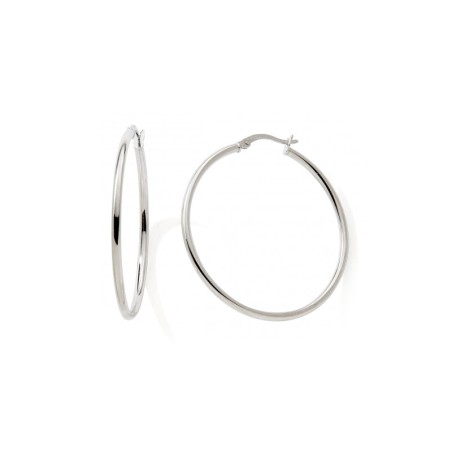 Boucles d'oreille créoles 30mm femme edora collection essential argent 925/1000 – créoles