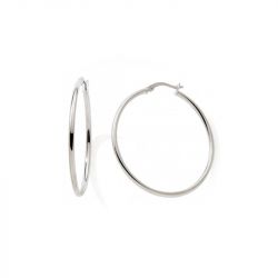 Boucles d'oreille créoles 40mm femme edora collection essential argent 925/1000 - creoles - edora - 0