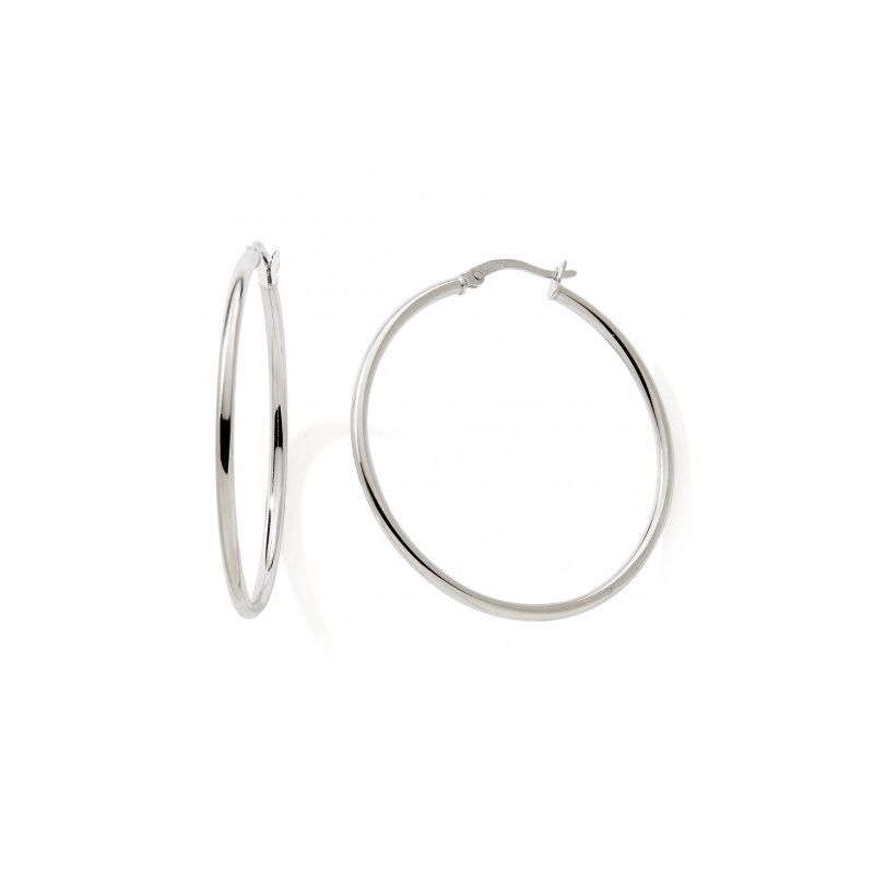 Boucles d'oreille créoles 40mm femme edora collection essential argent 925/1000 - creoles - edora