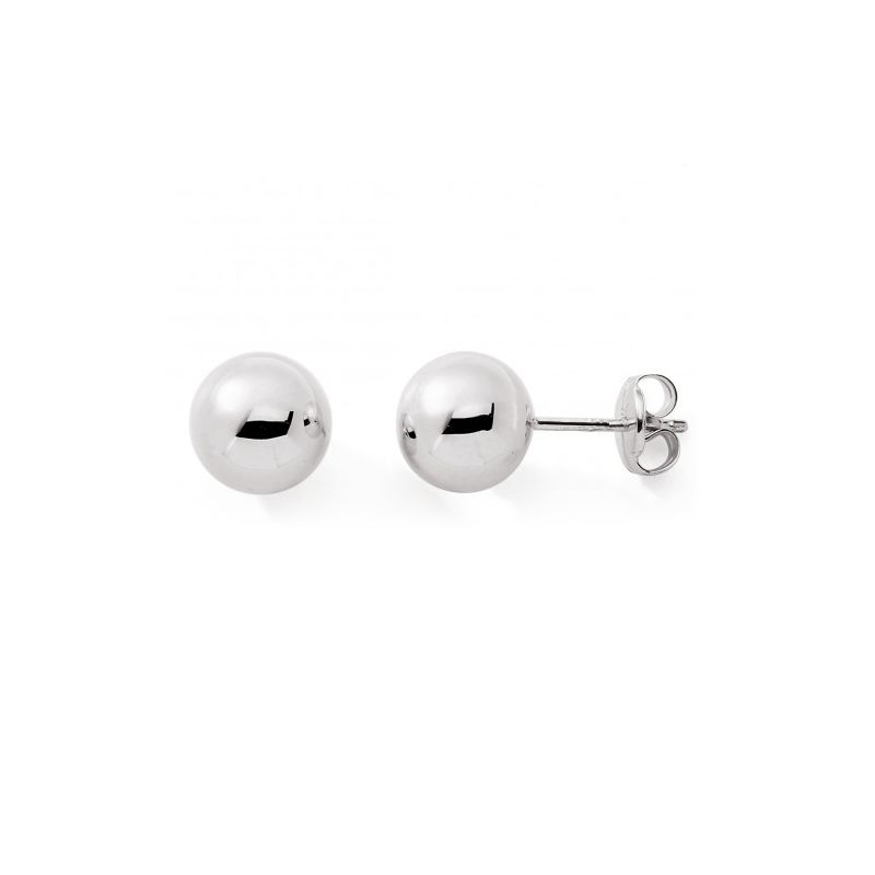 Boucles d'oreilles puces enfant edora collection essential or 375/1000 blanc - puces - edora