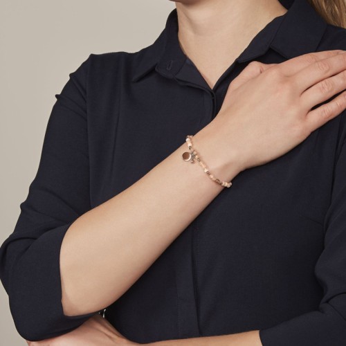 Bracelet Femme FOSSIL GEORGIA Laiton Doré Rose et Pierres de Lune