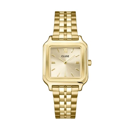 Montre femme cluse gracieuse champagne acier doré – analogiques