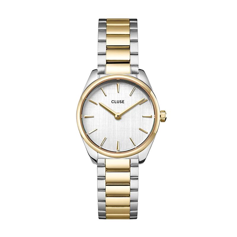 Montre femme cluse feroce mini acier bicolore - analogiques - edora Montre femme cluse feroce mini acier bicolore - analogiques - edora