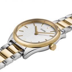 Montre femme cluse feroce mini acier bicolore - montre cluse or & argent, montre cluse doré - - analogiques - edora - 3