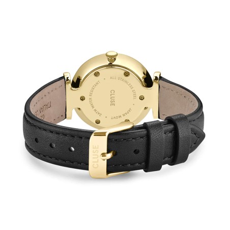 Montre femme cluse triomphe cuir noir – analogiques