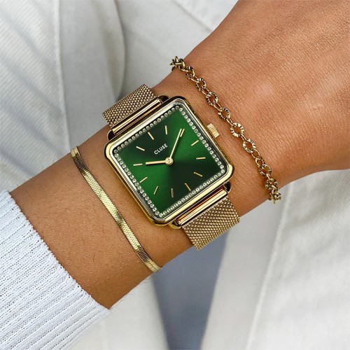 Montre Femme CLUSE TETRAGONE Acier Doré