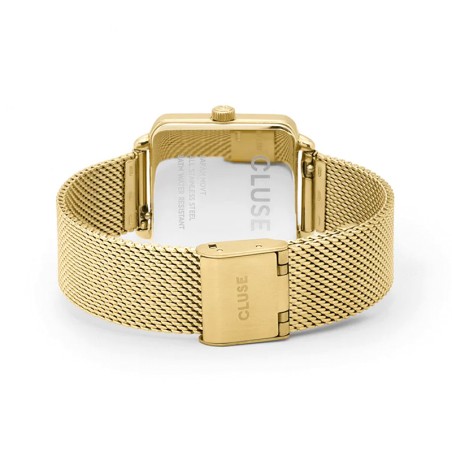 Montre femme cluse tetragone acier doré – analogiques