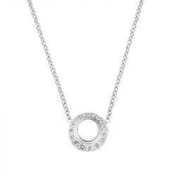 Collier Femme GAREL ENVOL Or Blanc 750/1000 Diamant 0,227 carat