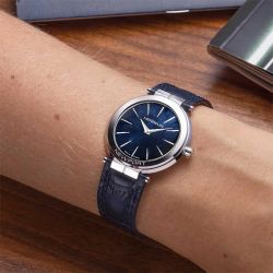 Montre femme michel herbelin newport slim cuir bleu 16922ap60bl - analogiques - edora - 1