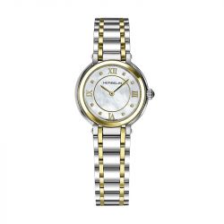 Montre femme michel herbelin galet acier inoxydable bicolore 17430bt59 - analogiques - edora - 0