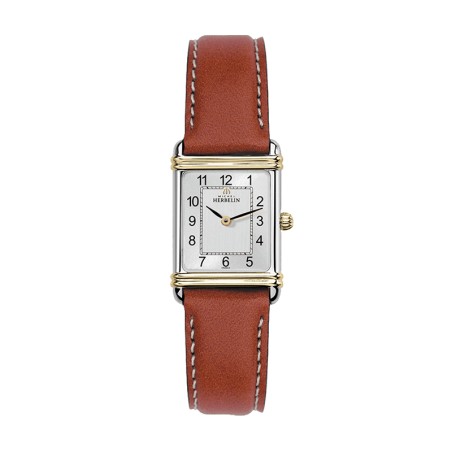 Montre femme michel herbelin art deco cuir brun 17478t22gd – analogiques