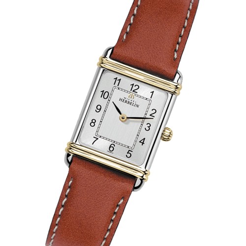 Montre Femme MICHEL HERBELIN ART DECO Cuir Brun