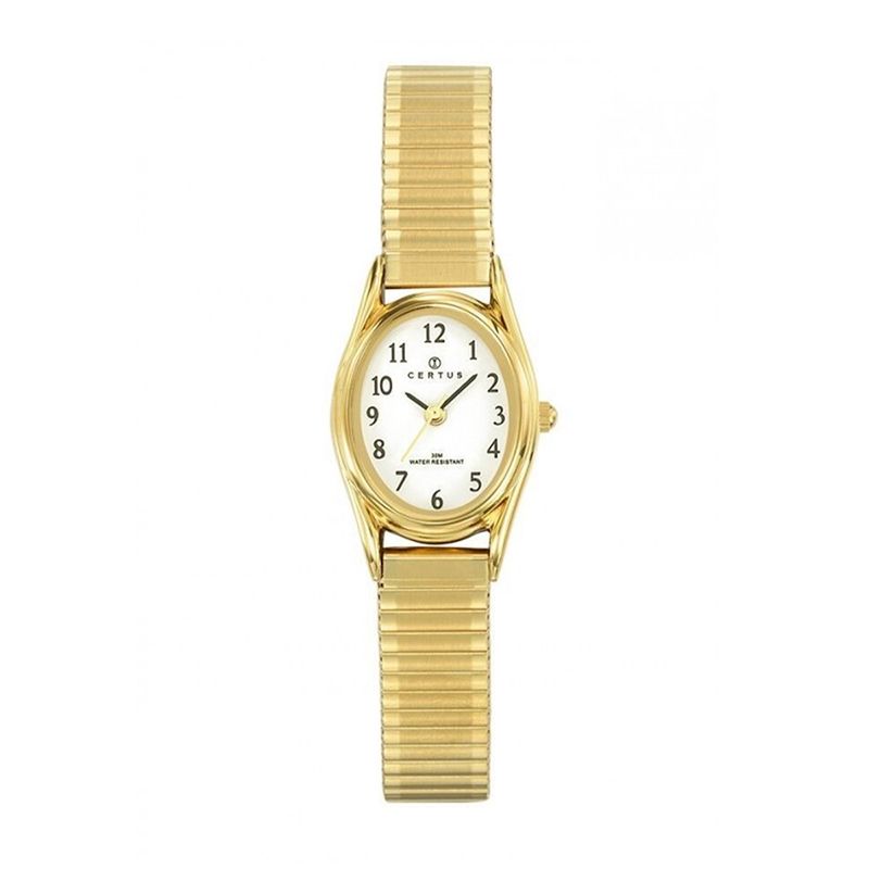 Montre femme certus ovale acier inoxydable doré - analogiques - edora