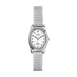 Montre femme certus ovale acier inoxydable - analogiques - edora - 0