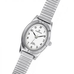 Montre femme certus ovale acier inoxydable - analogiques - edora - 1