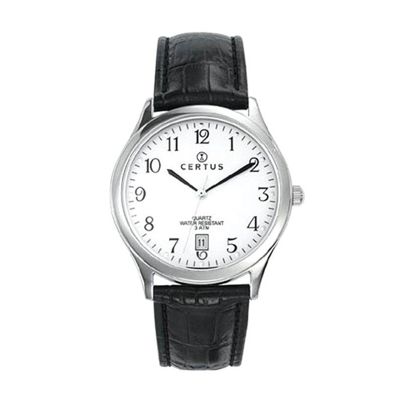 Montre homme certus cuir noir - analogiques - edora