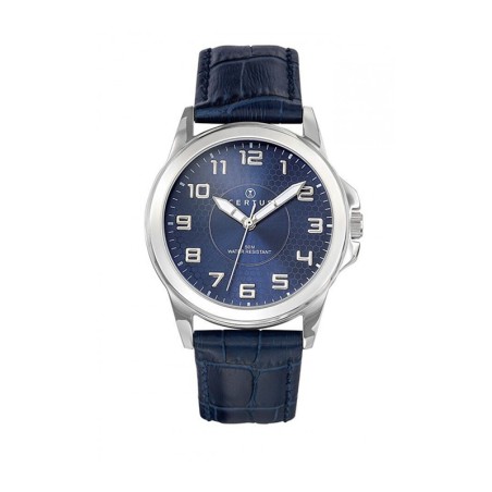 Montre homme certus cuir bleu – analogiques