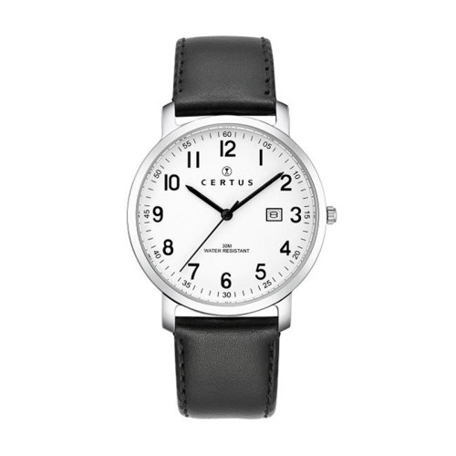 Montre Homme CERTUS Cuir Noir