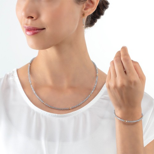 Bracelet Femme CŒUR DE LION LITTLE TWINKLE OR-BLEU GLACÉ Acier Doré