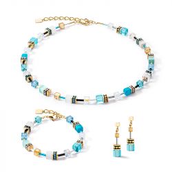 Bracelet or & argent, bracelet plaqué or, bracelet cuir & tissu (52) - plus-de-bracelets-femmes - edora - 2