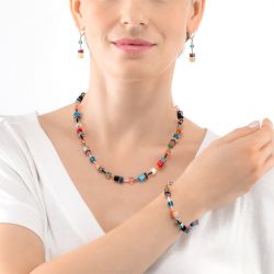 Bracelet femme coeur de lion geocube® iconic multicolore fancy acier inoxydable - plus-de-bracelets-femmes - edora - 1