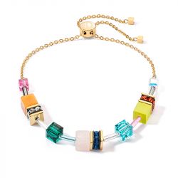 Bracelet femme coeur de lion geocube® iconic chain nature dopamin acier doré - plus-de-bracelets-femmes - edora - 0