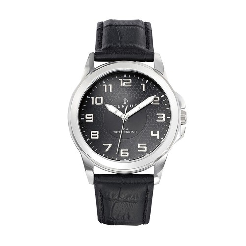 Montre Homme CERTUS Cuir Noir