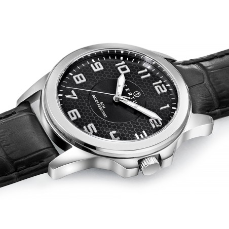Montre Homme CERTUS Cuir Noir