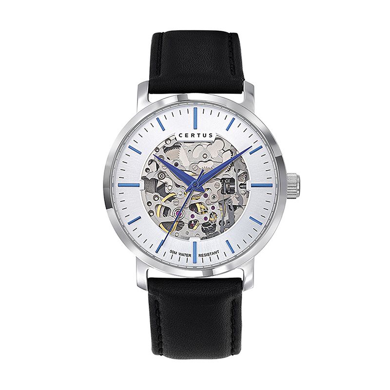 Montre homme analogique certus cuir noir 611150 - montres-homme - edora