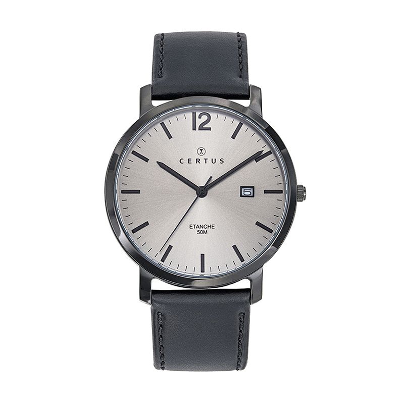 Montre homme certus cuir noir 611169 - montres-homme - edora