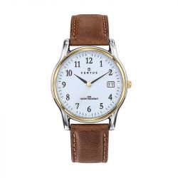 Montre homme analogique certus cuir marron 611275 - montres-homme - edora - 0