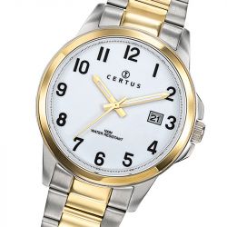 Montre homme analogique certus acier bicolore 616388 - montres-homme - edora - 1