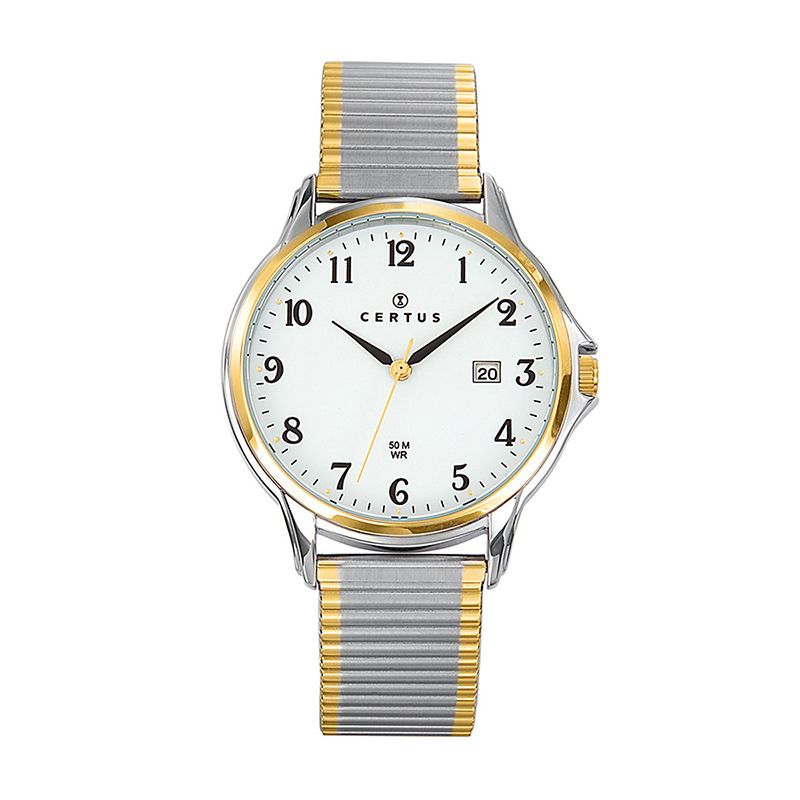 Montre homme certus acier inoxydable bicolore - analogiques - edora
