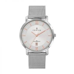 Montre homme analogique certus acier argenté 616415 - montres-homme - edora - 0