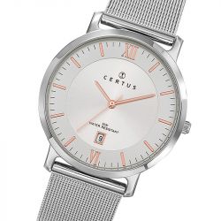 Montre homme analogique certus acier argenté 616415 - montres-homme - edora - 1