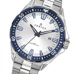 Montre homme analogique certus acier argenté 616440 - montres-homme - edora - 1