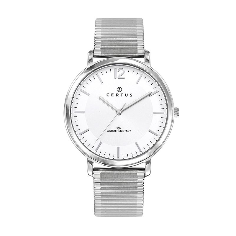 Montre homme analogique certus acier argenté 616445 - montres-homme - edora
