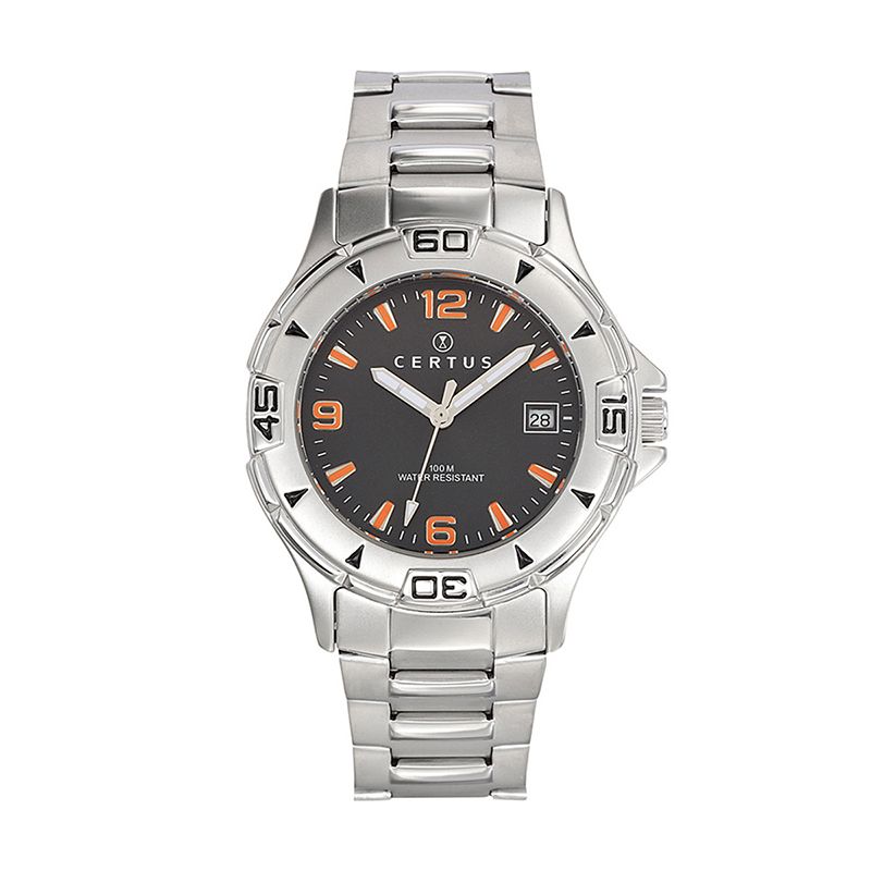 Montre homme analogique certus acier argenté 616794 - montres-homme - edora