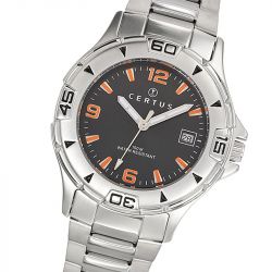 Montre homme analogique certus acier argenté 616794 - montres-homme - edora - 1