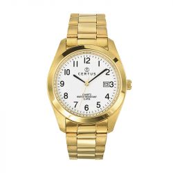 Montre homme certus acier doré - analogiques - edora - 0