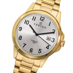 Montre homme analogique certus acier doré 617023 - montres-homme - edora - 1