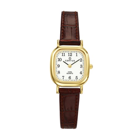 Montre femme certus cuir brun – analogiques