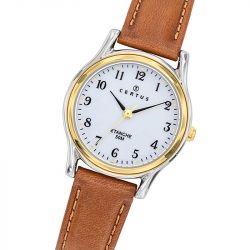 Montre femme analogique certus cuir marron 645368 - montres-femme - edora - 1
