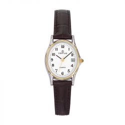 Montre femme certus cuir noir - analogiques - edora - 0