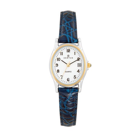 Montre femme certus cuir bleu – analogiques