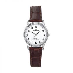 Montre femme certus cuir brun - analogiques - edora - 0