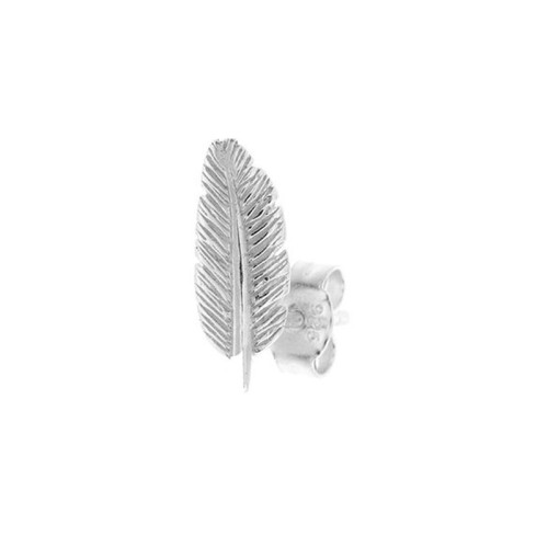 Boucle d'Oreille Unité Puce Femme AGATHA PLUME Argent 925/1000